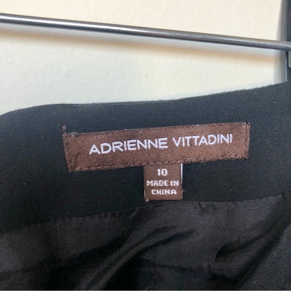 Adrienne Vittadini Black Scalloped Tiered Mini Skirt Size 10 - Picture 5 of 6